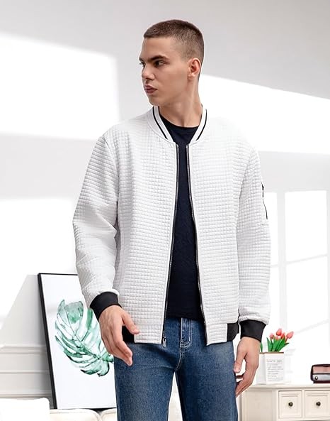 Wizoat Mens Casual Jacket Lightweight Jacket Varsity Coat