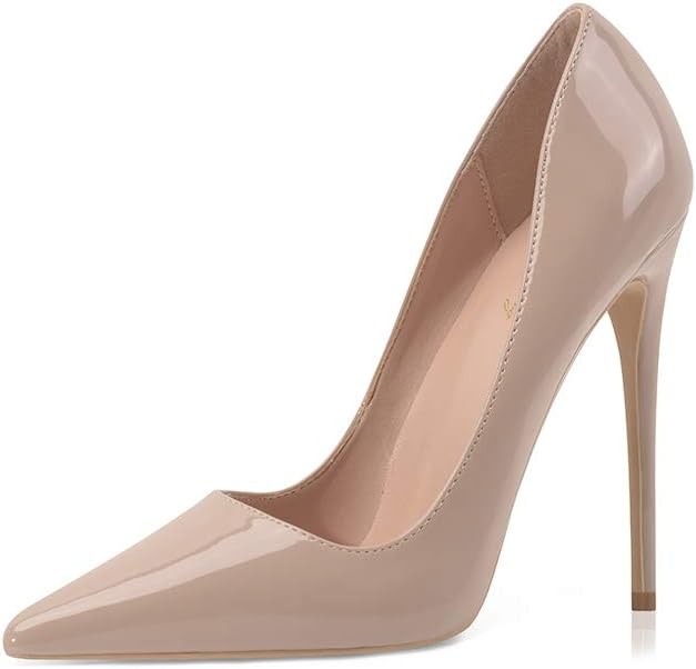 Elisabet Tang Women Pumps, Pointed Toe High Heel 4.7 inch/12cm Party Stiletto Heels Shoes