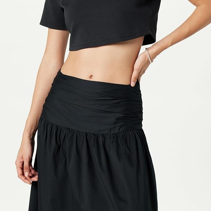 The Drop Women's Long Gathered Skirt